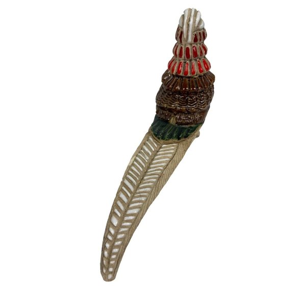 *Artesania Rinconada Pheasant Bird Figurine Clay Art Pottery Handmade Uruguay - Picture 3 of 7